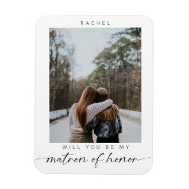 Minimal Werden Sie meine Matron der Ehre Foto Chic Magnet