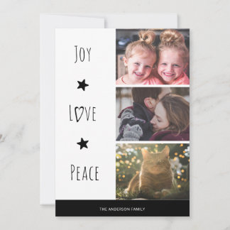 Minimal White Joy Liebe Peace Foto Weihnachten