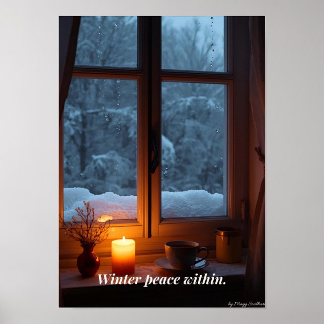 Minimal Winter Calm Poster – Neutral Wall Art (Vorne)