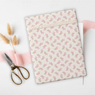 Minimale 16 . Geburtstag Wildblumen Rosa Geburtsta Geschenkpapier