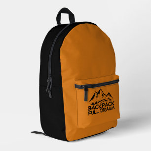 Minimale Abenteuer-Wander-Tour gelbes Rucksack