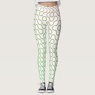 Minimale abstrakte Linienmuster-Leggings Modern Leggings