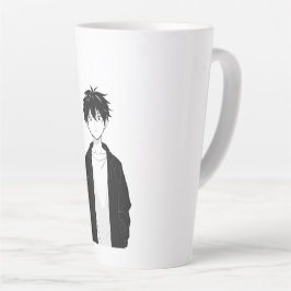 Minimale Anime-Jungen-Latte-Tasse Milchtasse