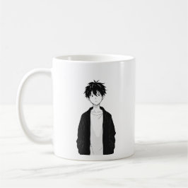 Minimale Anime-Jungen-Tasse Kaffeetasse
