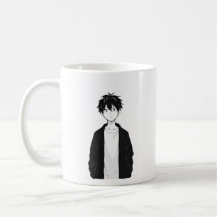 Minimale Anime-Jungen-Tasse Kaffeetasse