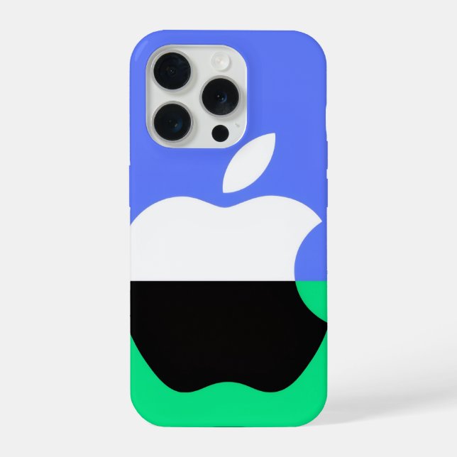 Minimale Apple-Style-Farbbblock-Handy-Aufkleber iPhone Hülle (Rückseite)