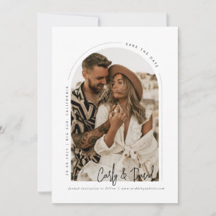 Minimale Arch Save the Date Einladung