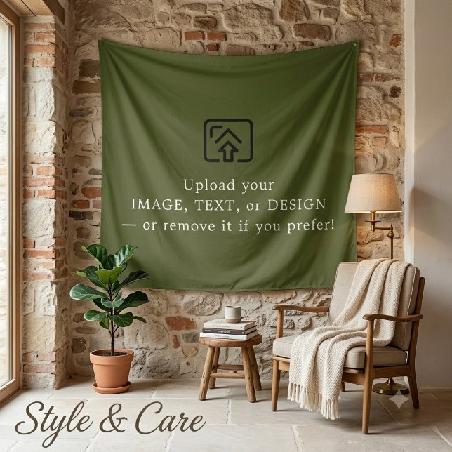 Minimale Armee-Grün-Ästhetik-Hängende Wandteppich (Minimal Army Green Aesthetic Hanging Wall Tapestry)