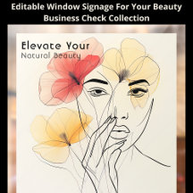 Minimale Art Line Blume Schönheitslogo QR