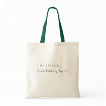 Minimale Ästhetik-Tasche – Neutrale Typografie