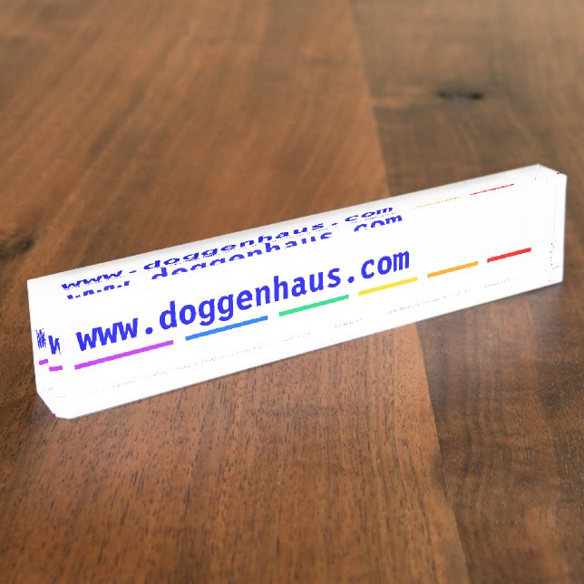 Minimale Aussage Namensplakette (Seite)