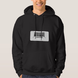 Minimale Barcode-Gestaltung Hoodie