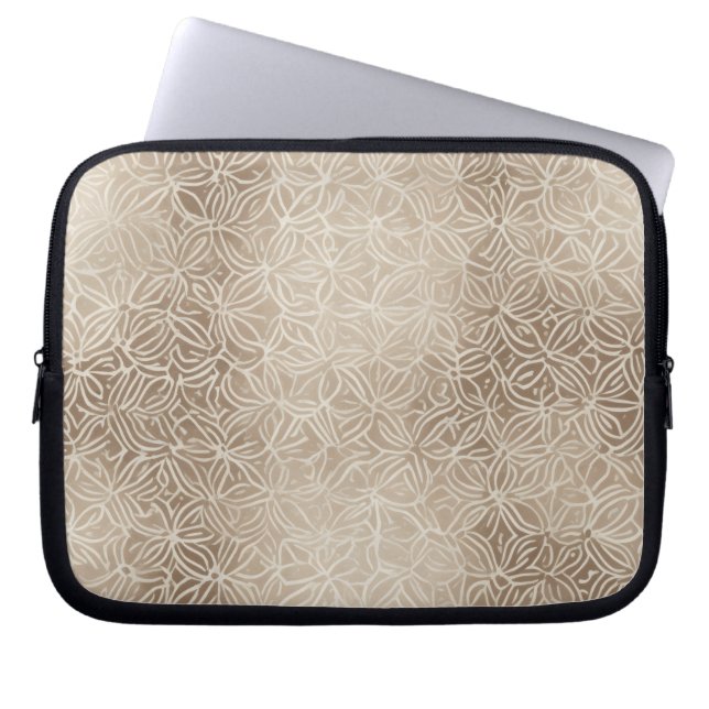 Minimale Batik-Geometrie Laptopschutzhülle (Vorderseite)