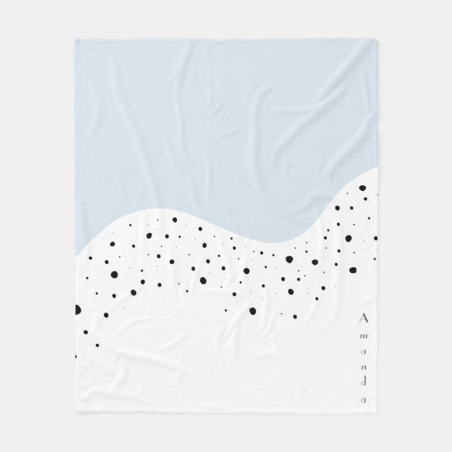 Minimale Bauweise mit Punkten Fleecedecke (Vorderseite)
