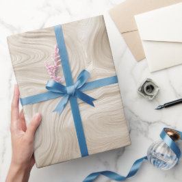 Minimale Beige Sandwelle Warme Abstrakte Struktur Geschenkpapier