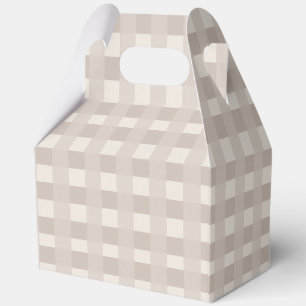Minimale beige Schachbrettmuster Geschenkschachtel