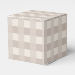 Minimale beige Schachbrettmuster Geschenkschachtel