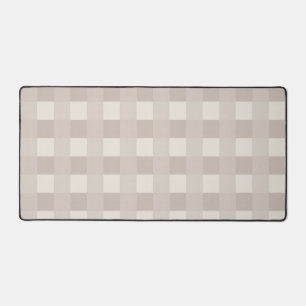 Minimale beige Schachbrettmuster Schreibtischunterlage