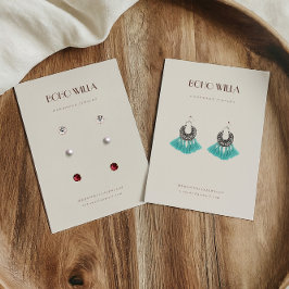 Minimale Beige- und Terracotta-Erdring-Karte