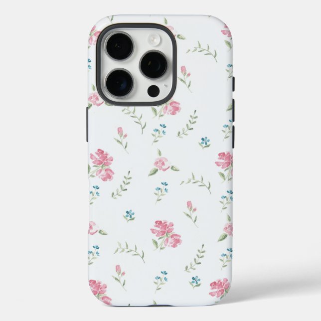 Minimale benutzerdefinierte Blumen-Foto Case-Mate iPhone Hülle (Rückseite)
