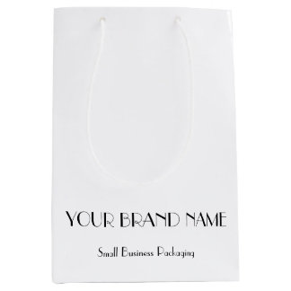 Minimale benutzerdefinierte Geschenktasche für Ver Mittlere Geschenktüte