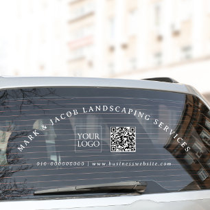 Minimale benutzerdefinierte Text-Business-Logo Kfz Fensteraufkleber