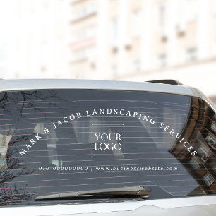 Minimale benutzerdefinierte Text-Business-Logo-Kfz Fensteraufkleber