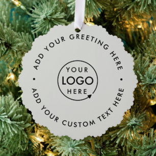 Minimale Berufliche Weihnachtszeit für Geschäftsle Ornament Karte