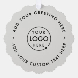 Minimale Berufliche Weihnachtszeit für Geschäftsle Ornament Karte