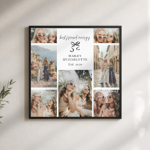 Minimale beste Freundinnen moderne BFF-Fotogeschen Fotodruck