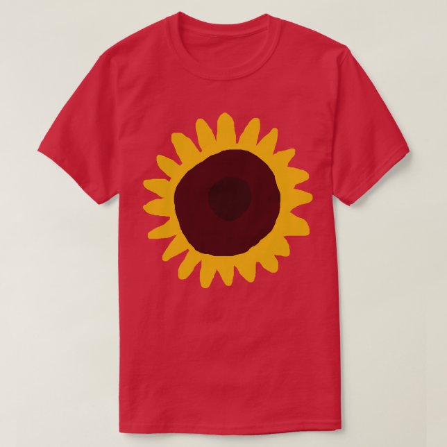 Minimale Blume Abstrakt T-Shirt (Design vorne)