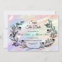 Minimale Blume Save the Date