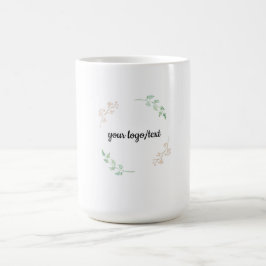 Minimale Blumengestaltung - Elegantes botanisches  Kaffeetasse