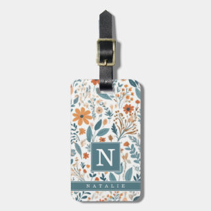 Minimale Boho-Blumen Hintergrund-Gepäckanhänger Gepäckanhänger