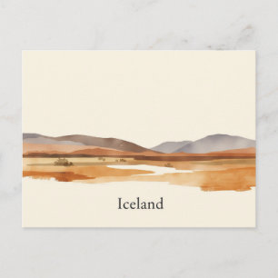 Minimale Boho Island Reise-Postkarte Postkarte