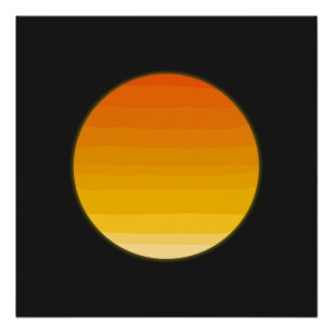 Minimale Boho-Sonnen-Linienkunst   Ästhetischer So Poster