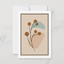 Minimale botanische abstrakte Naturästhetik