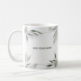 Minimale botanische Rahmen-Tasse mit individuellem Kaffeetasse