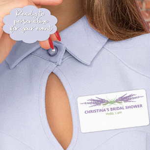 Minimale Brautparty Lavendel Blume Herb Bundles Adressaufkleber