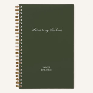 Minimale Briefe an meinen Ehemann Notizbuch