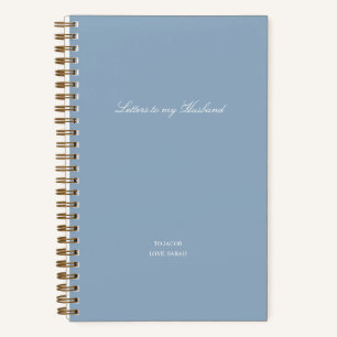Minimale Briefe an meinen Ehemann Notizbuch