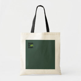Minimale Color Block-Tasche – Blah Blah Blah Tragetasche