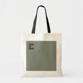 Minimale Color Block-Tasche – Blah Blah Blah Tragetasche