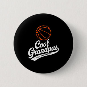 Minimale coole Omas spielen Basketball Opa Button