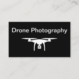 Minimale Design Drone-Fotografie Visitenkarte