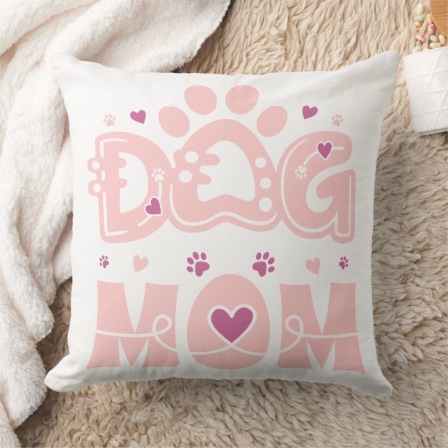 Minimale DOG MOM-Monogramm Kissen (Decke)