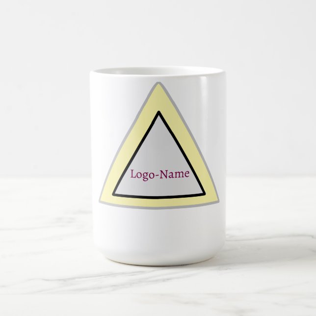 Minimale Dreiecks-Logogestaltung Kaffeetasse (Mittel)