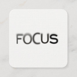 Minimale einfache Fokus-Fotograf-Typografie Quadratische Visitenkarte