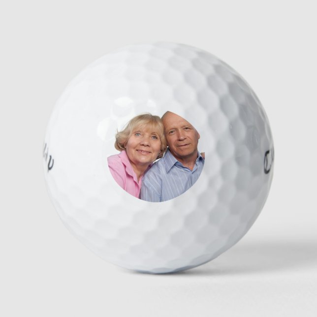 Minimale einfache Foto-Golfbälle Golfball (Vorderseite)