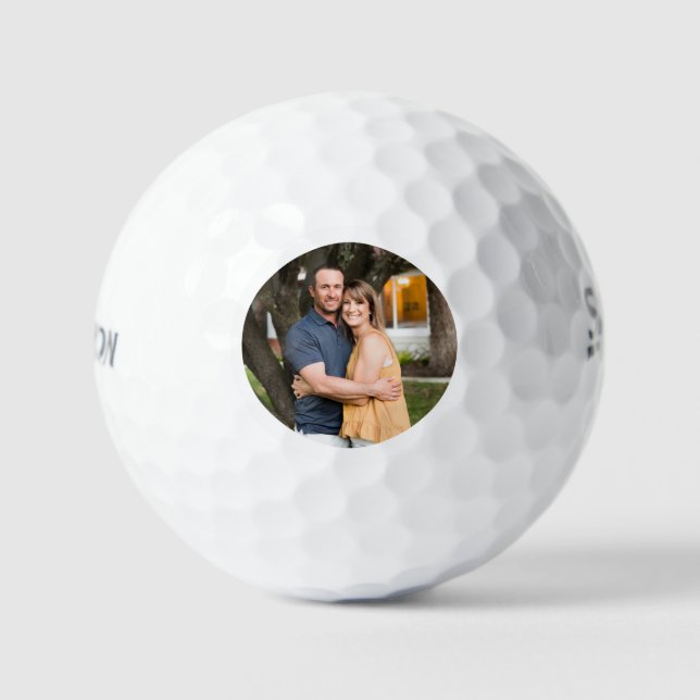 Minimale einfache Foto-Golfbälle Golfball (Vorderseite)